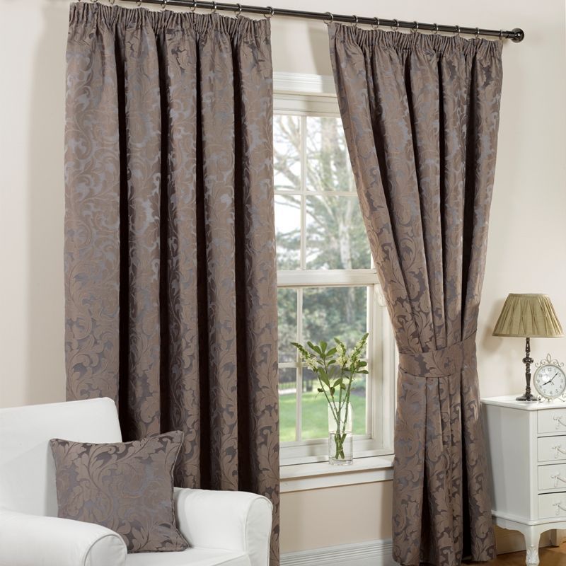 Monaco Curtains (45" Width x 54" Drop) - Mink